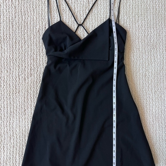 NWT ZARA Black Asymmetrical Strappy Mini Dress S - Picture 14 of 14